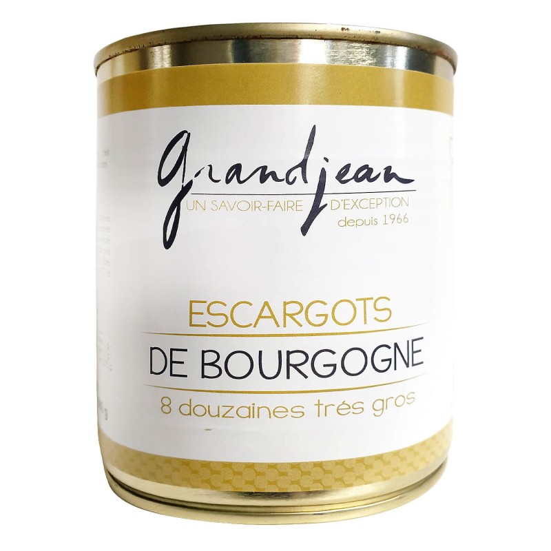 Escargots de Bourgogne 8 douzaines Très gros en conserve - Escargots -  Grandjean